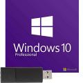 Microsoft Windows 10 Pro (Professional) 64/32BIT, Lizenzschlüssel + USB-Stick